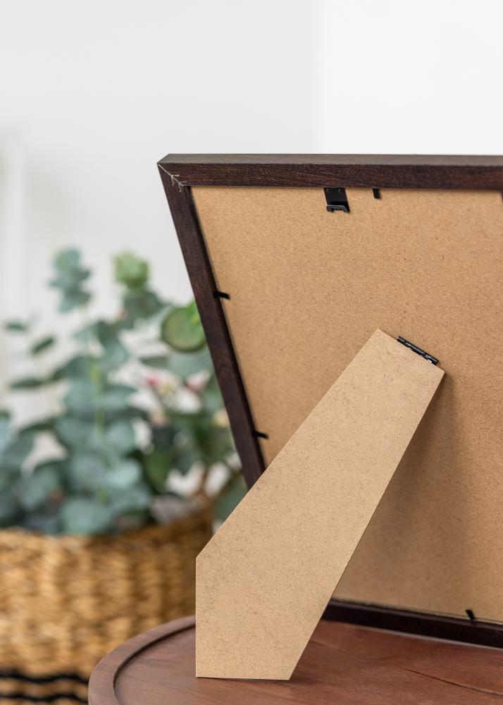 Moldura BGA Classic Vidro acrílico Nogueira 20x20 cm