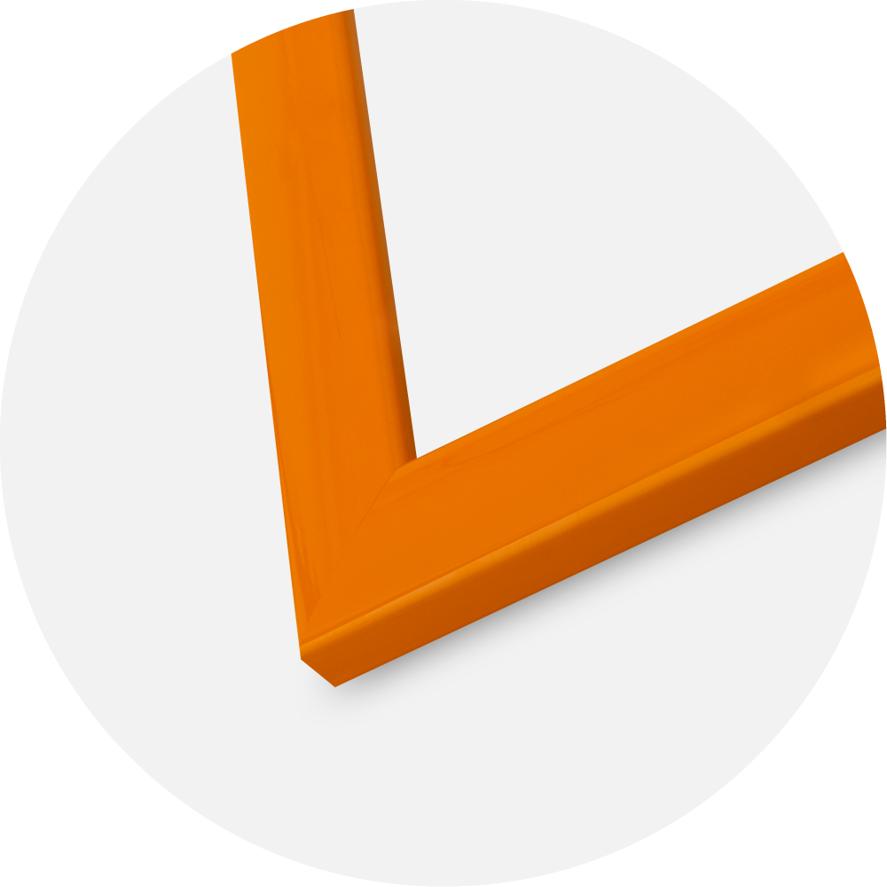 Moldura Dorset Vidro acrílico Laranja 40x50 cm