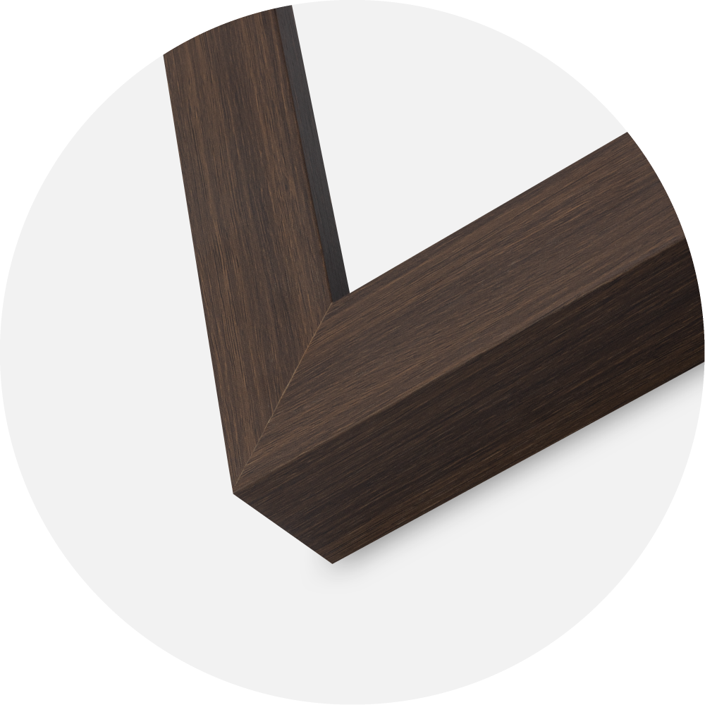 Moldura Wells Vidro acrílico Castanha 30x30 cm