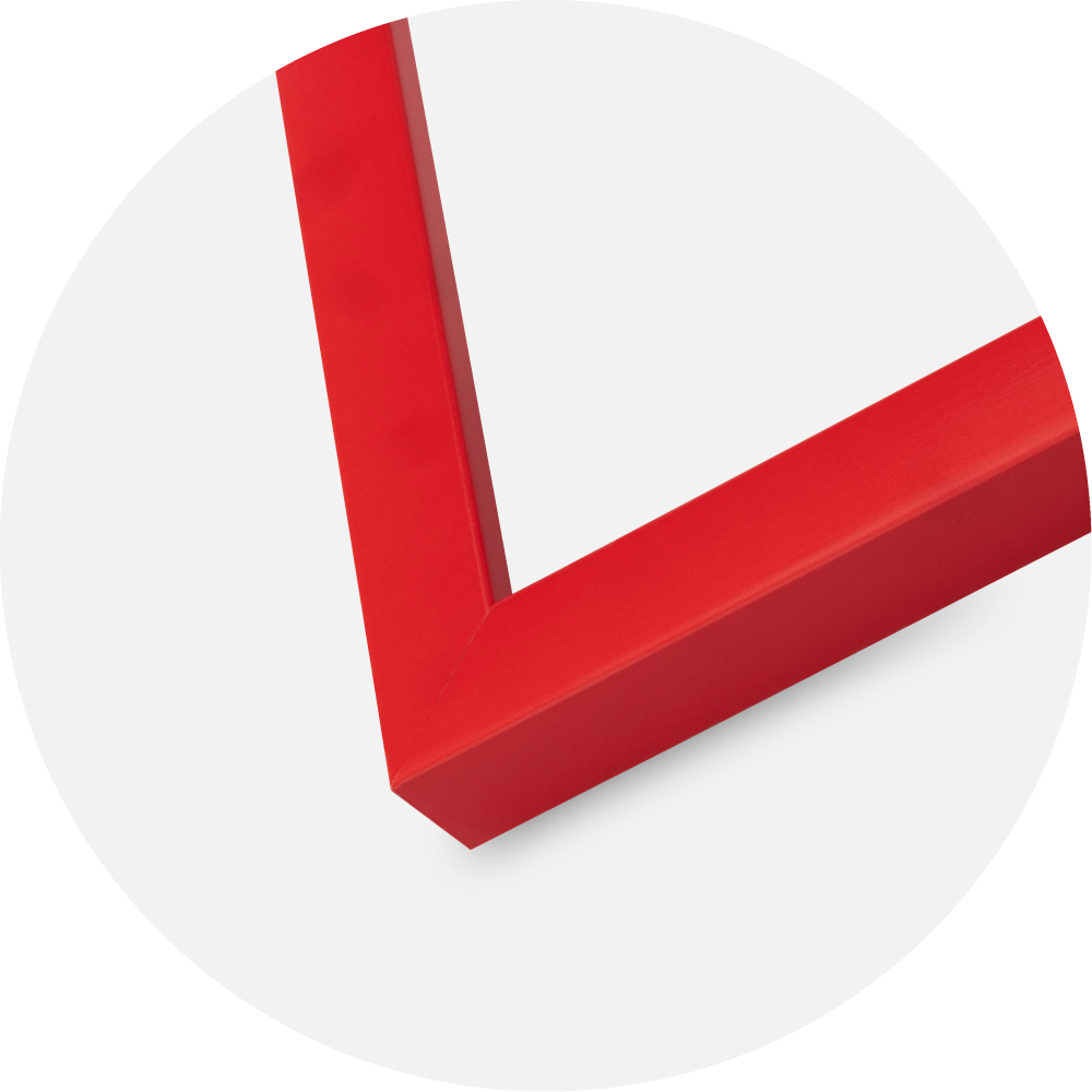 Moldura Kent Vidro acrílico Vermelho 40x50 cm