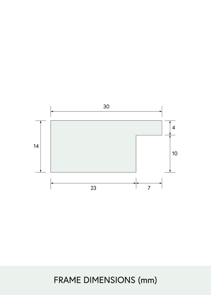 BGA Select Wide Vidro acrílico Preto 29,7x42 cm (A3)