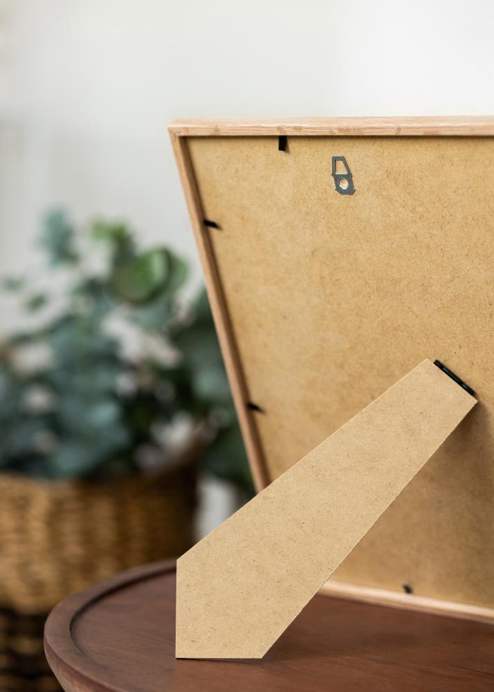 Moldura Carvalho Fino Vidro acrílico 20x25 cm