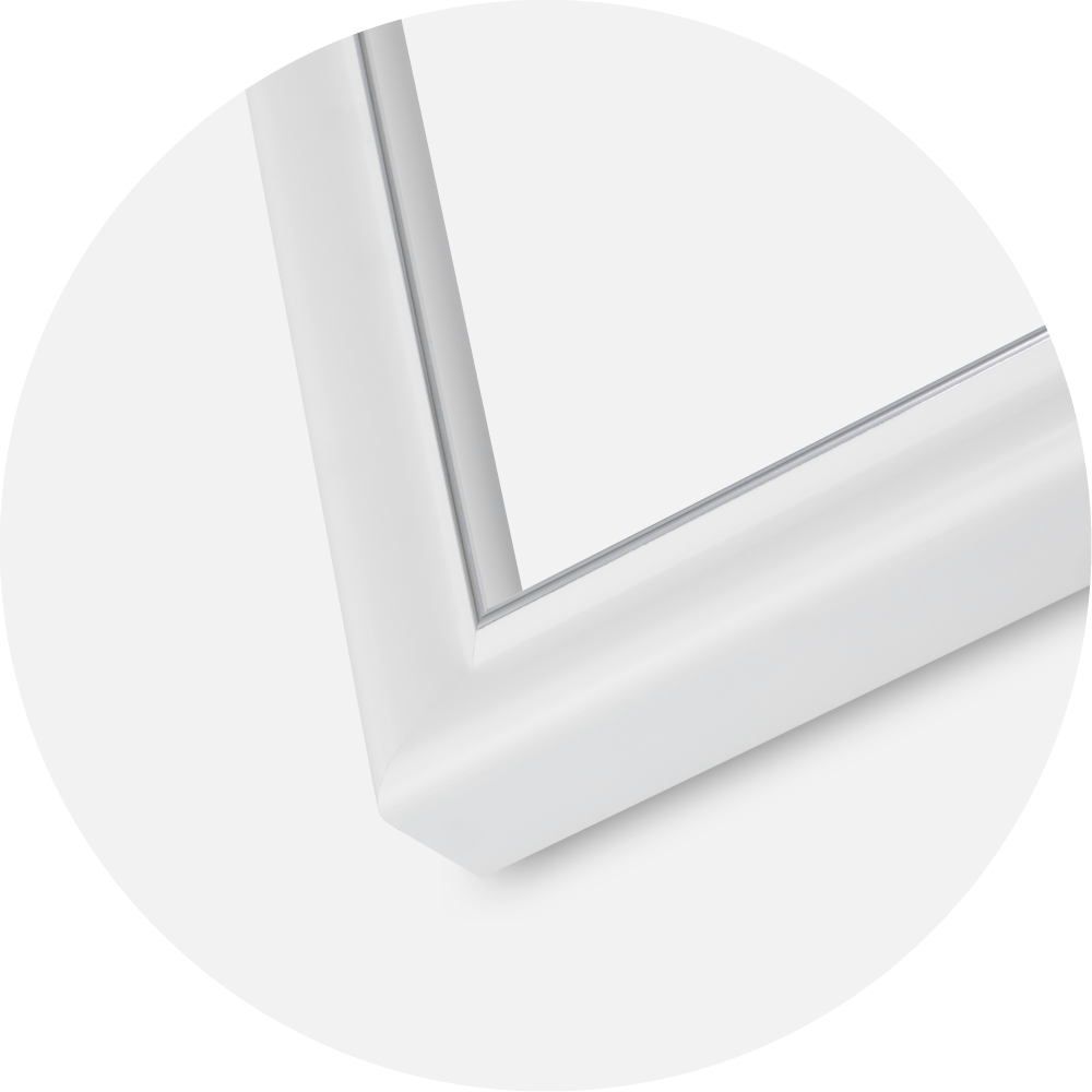 Moldura Canterbury Vidro acrílico Branco 21x29,7 cm (A4)