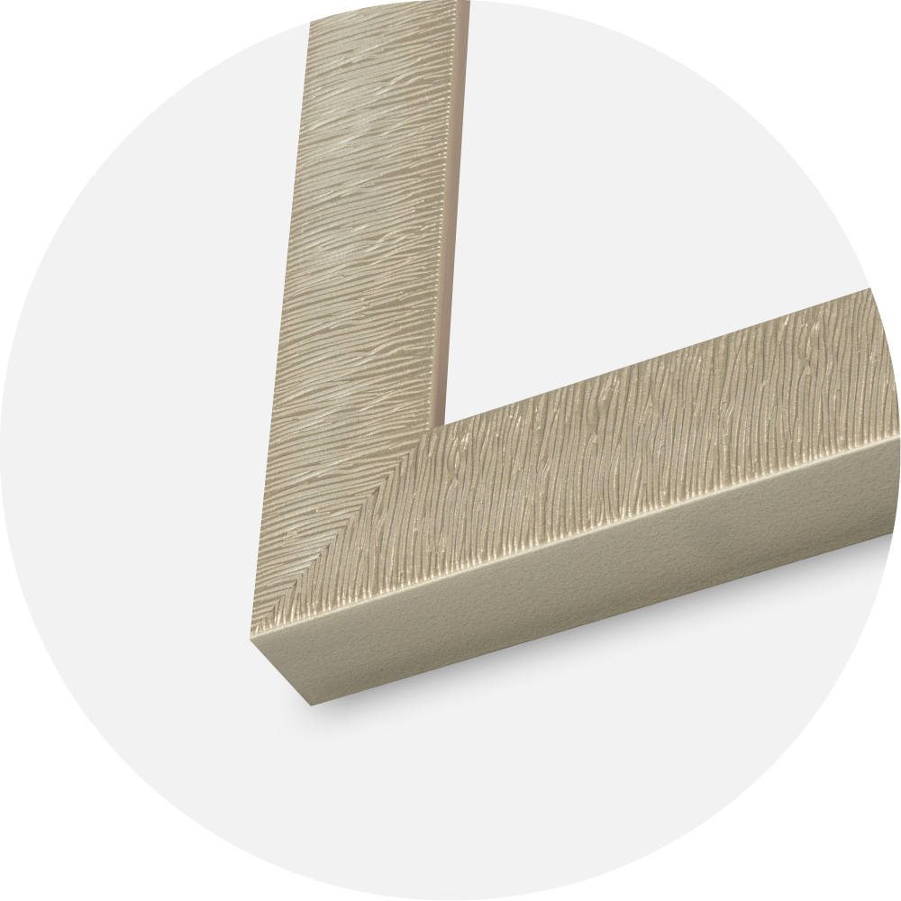 Moldura Sahara Vidro acrílico Champagne 42x59,4 cm (A2)