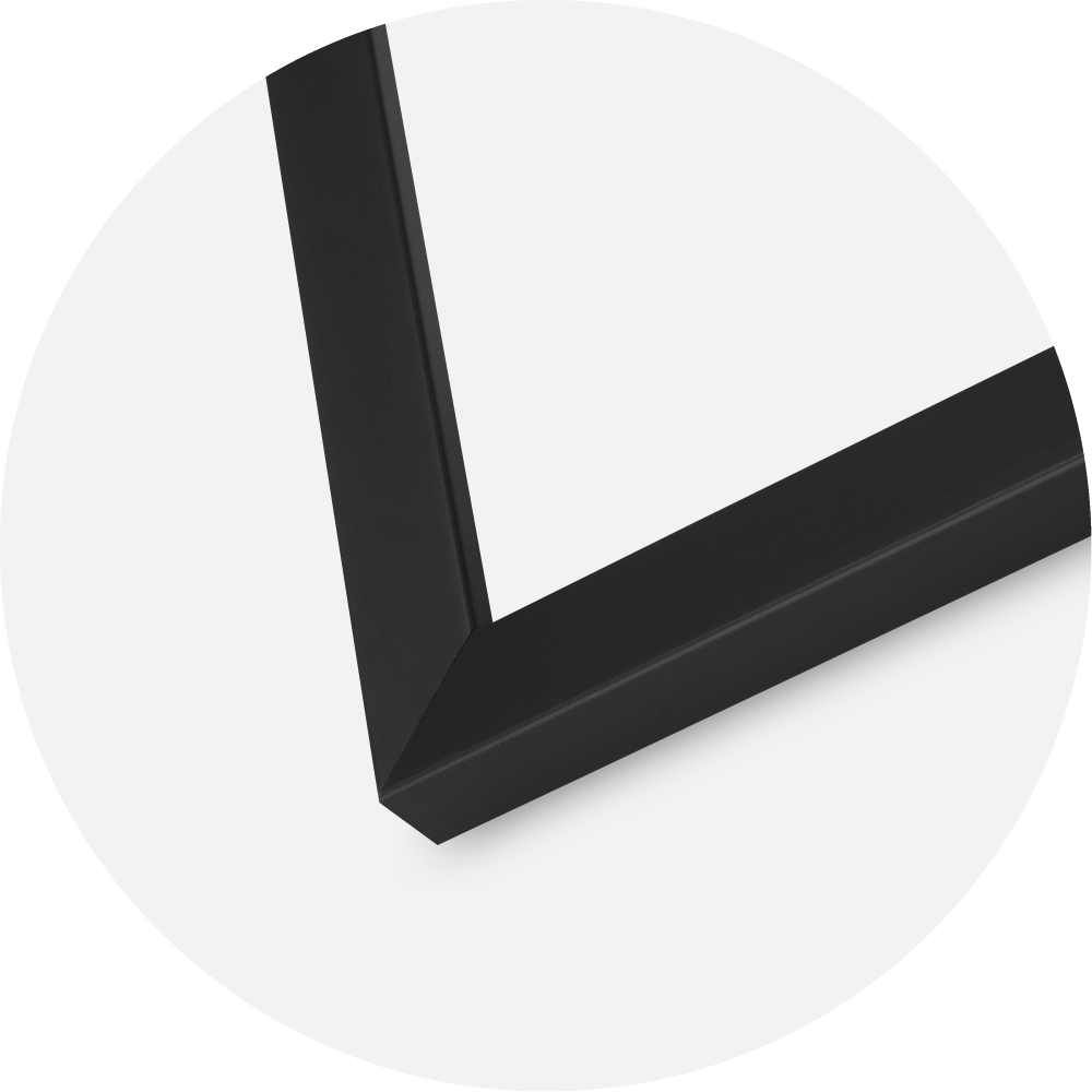 Moldura Oban Vidro acrílico Preto 30x30 cm