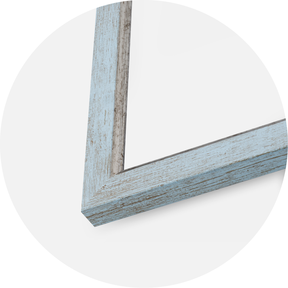 Moldura Whitby Vidro acrílico Azul 30x30 cm