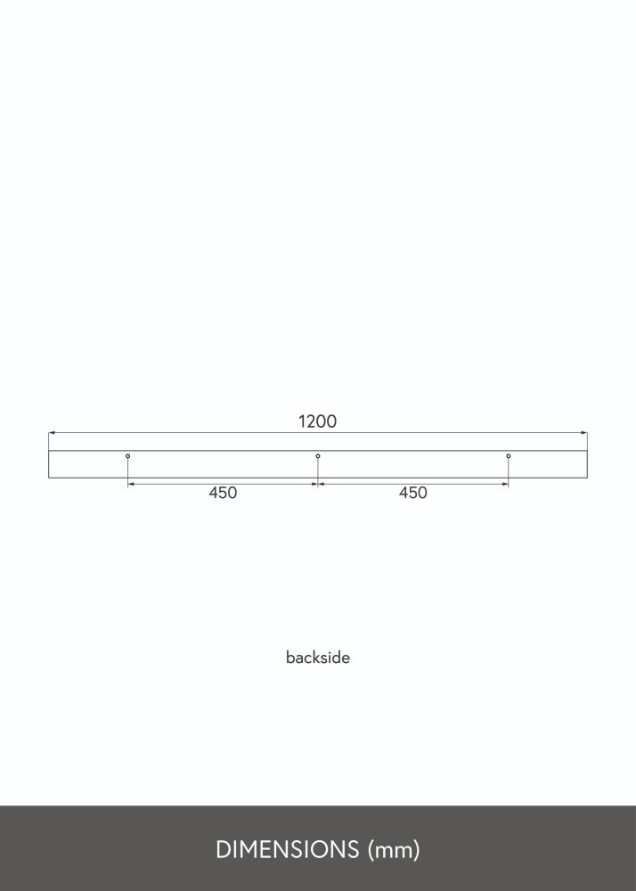 KAILA Prateleira de Quadros Branco 120 cm