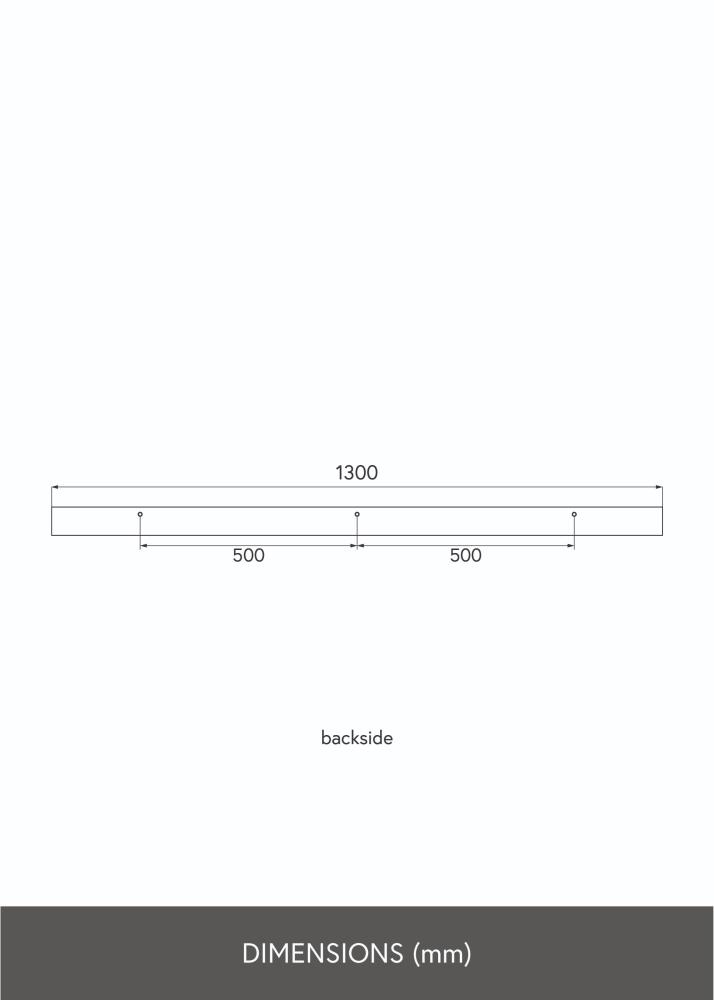 KAILA Prateleira para Quadros Branca 130 cm