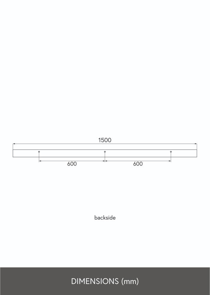 KAILA Prateleira para Quadros Branca 150 cm