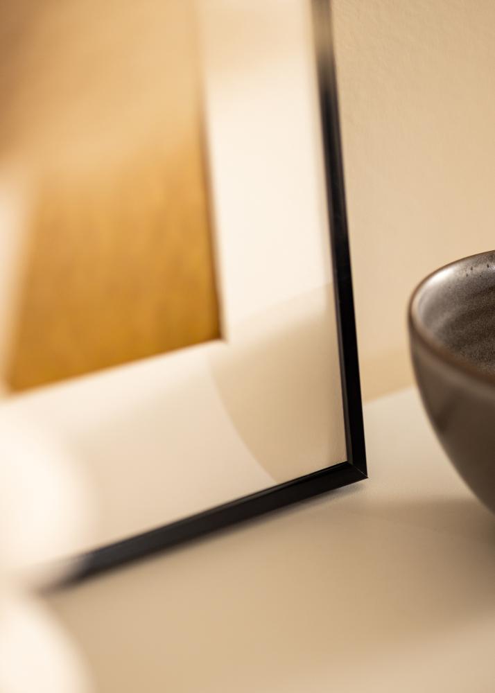 Moldura em alumínio Vidro acrílico Preto 50x60 cm