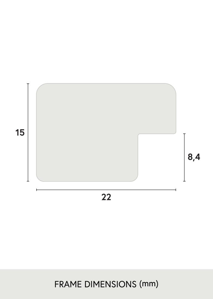 Moldura Uppsala Prateado 50x50 cm