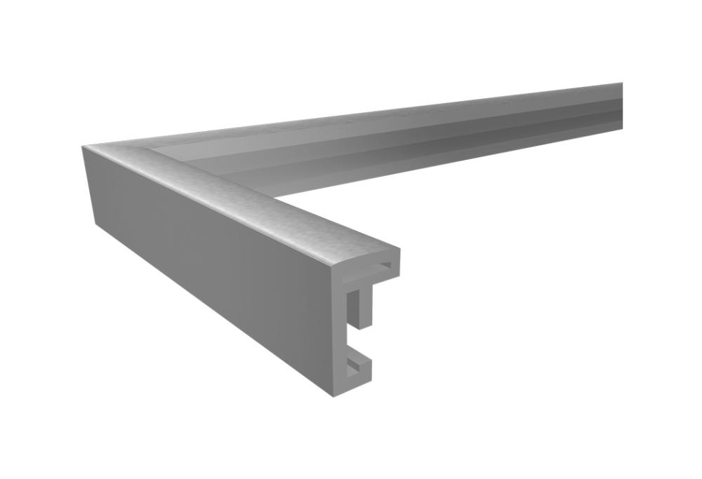 Moldura New Lifestyle aço 10x18 cm - passe-partout Branco 8x10 cm