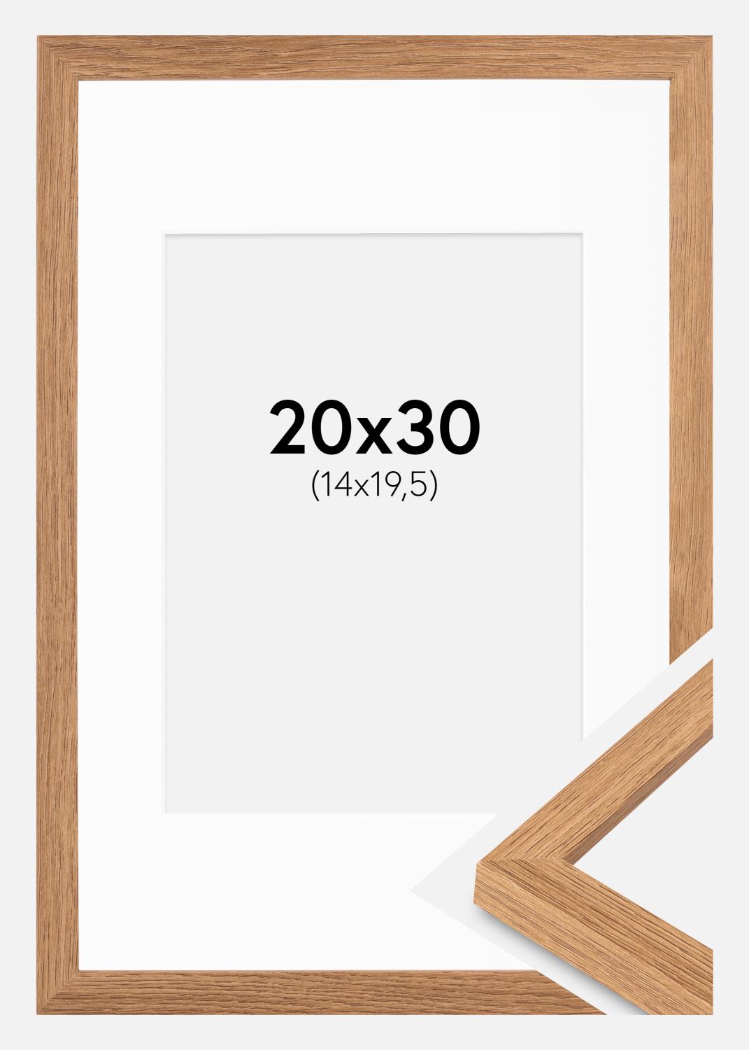 Product Image for Moldura Modern Teak 20x30 cm - passe-partout Branco 15x21 cm