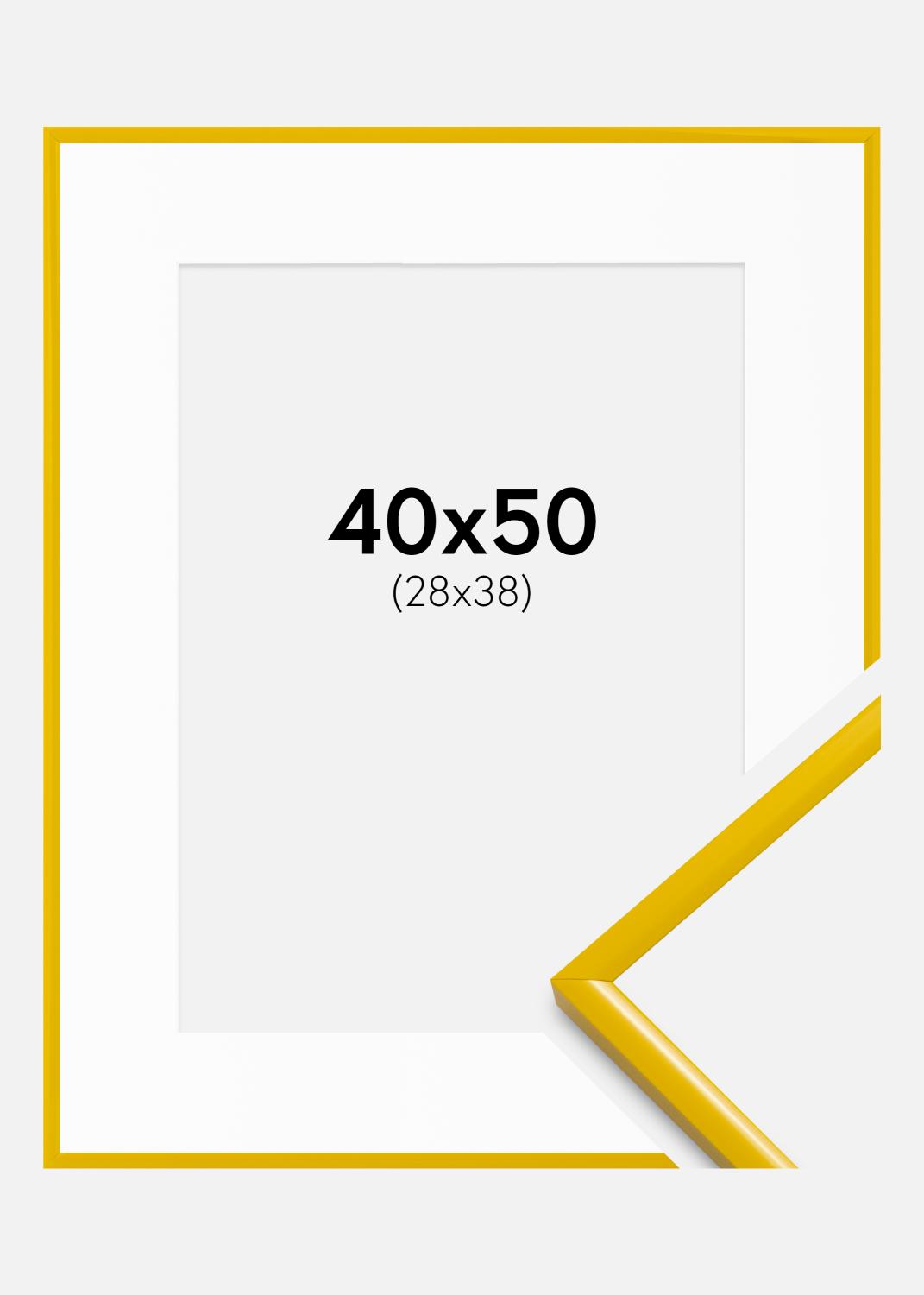 Product Image for Moldura New Lifestyle Amarelo 40x50 cm - passe-partout Branco 29x39 cm