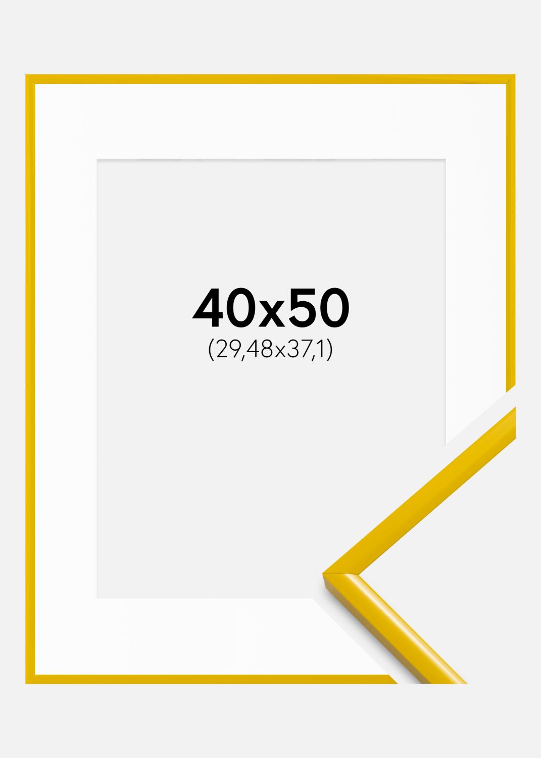 Product Image for Moldura New Lifestyle Amarelo 40x50 cm - passe-partout Branco 12x15 inches
