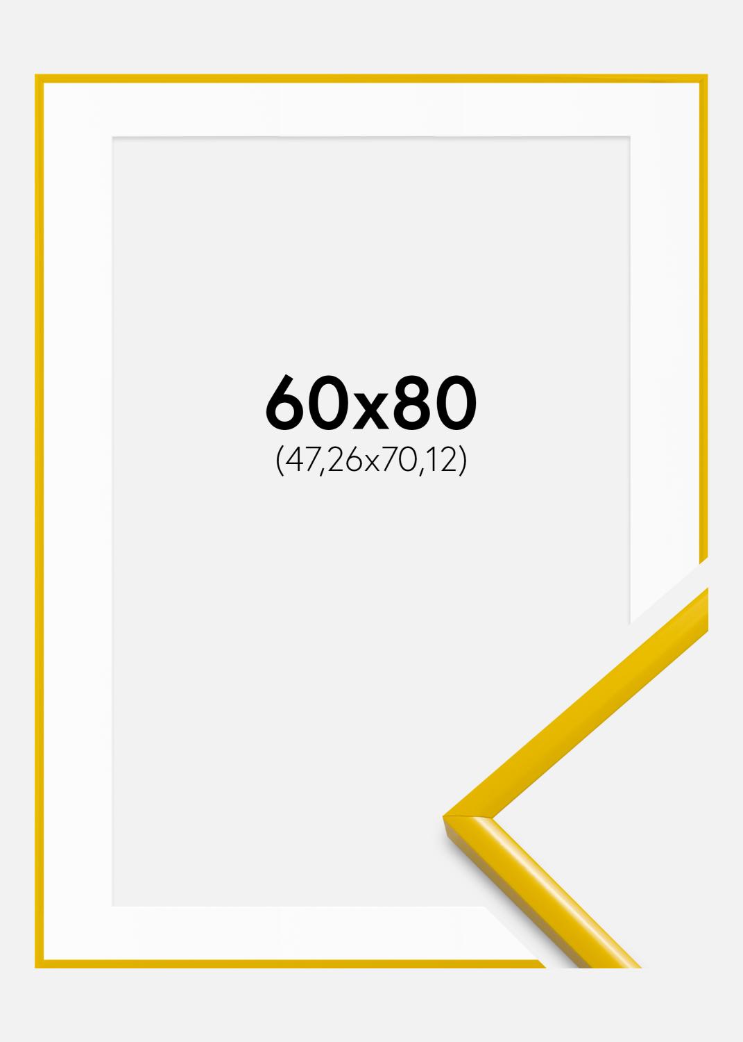 Product Image for Moldura New Lifestyle Amarelo 60x80 cm - passe-partout Branco 19x28 inches