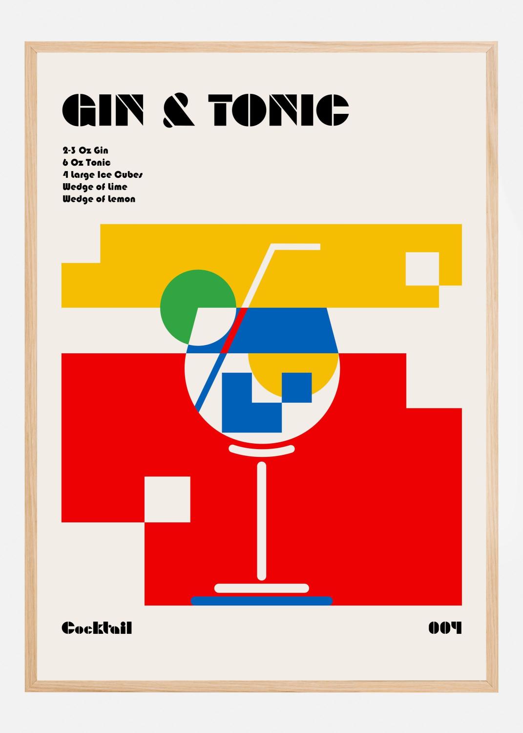 Product Image for Gin a Tonic Bauhaus Cocktail Póster (21x29.7 cm (A4))