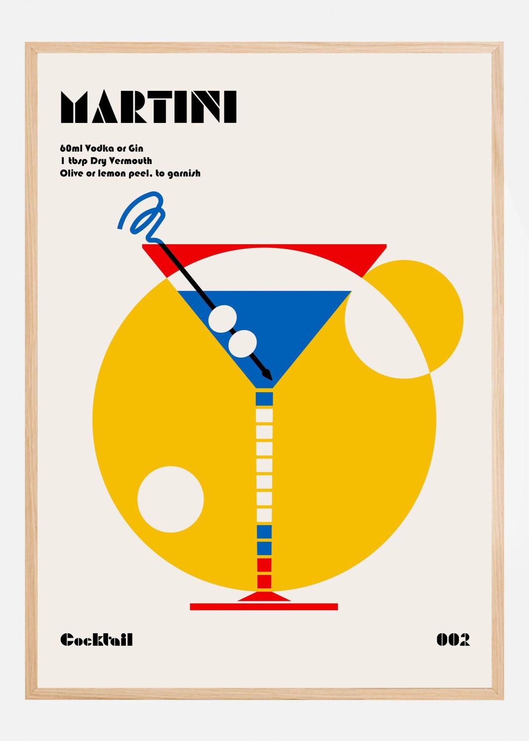 Product Image for Martini Bauhaus Cocktail Póster (21x29.7 cm (A4))