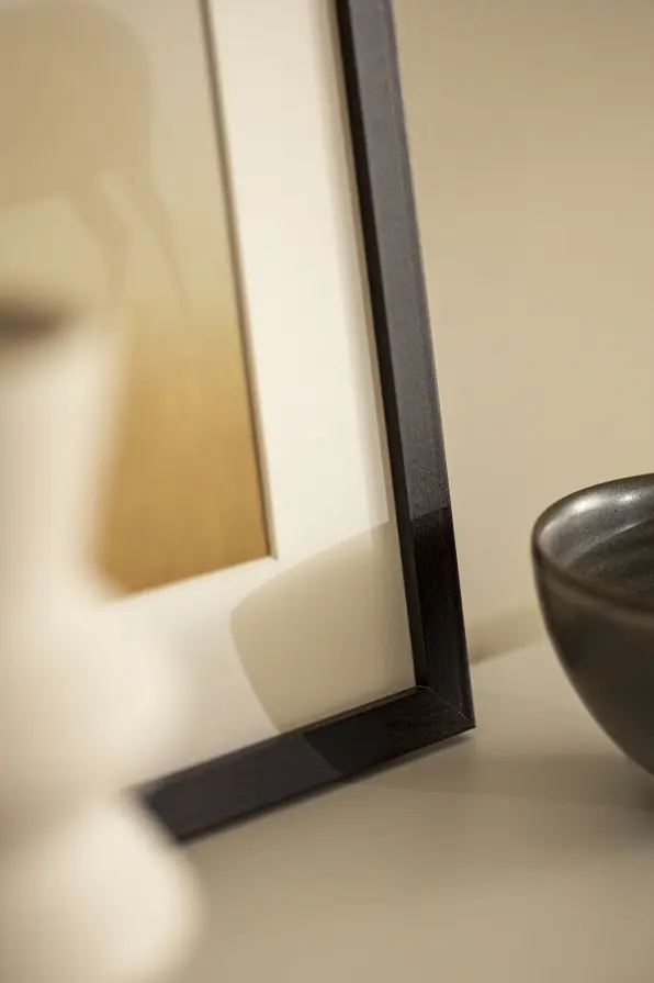 Moldura Selection Vidro acrílico Nogueira 50x50 cm