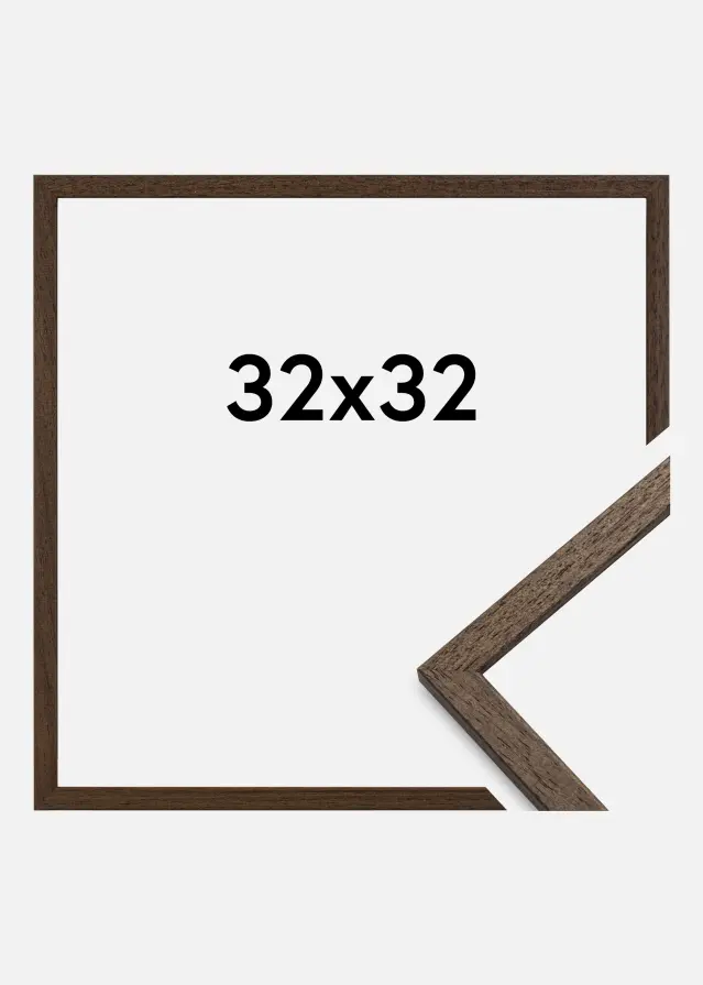 Moldura Edsbyn Nogueira 32x32 cm