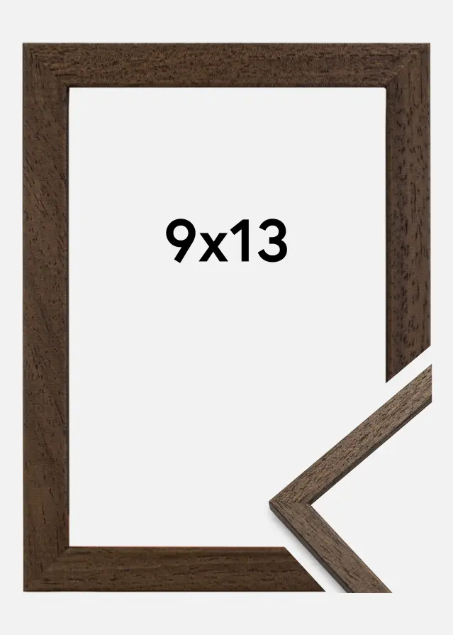 Moldura Edsbyn Vidro acrílico Nogueira 9x13 cm