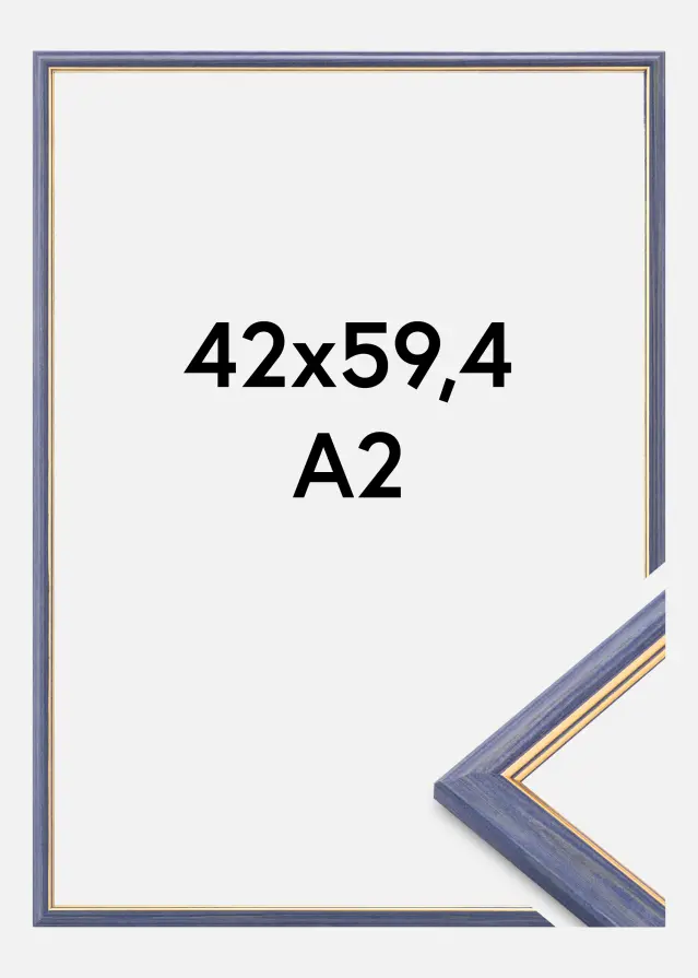Moldura Claudia Akrylglas Azul 42x59,4 cm (A2)