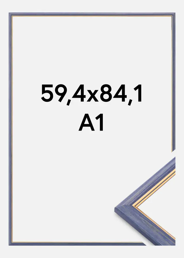 Moldura Claudia Acrílico Azul 59,4x84,1 cm (A1)
