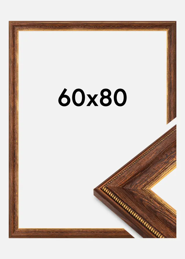 Moldura Fabriano Acrílico Castanho 60x80 cm