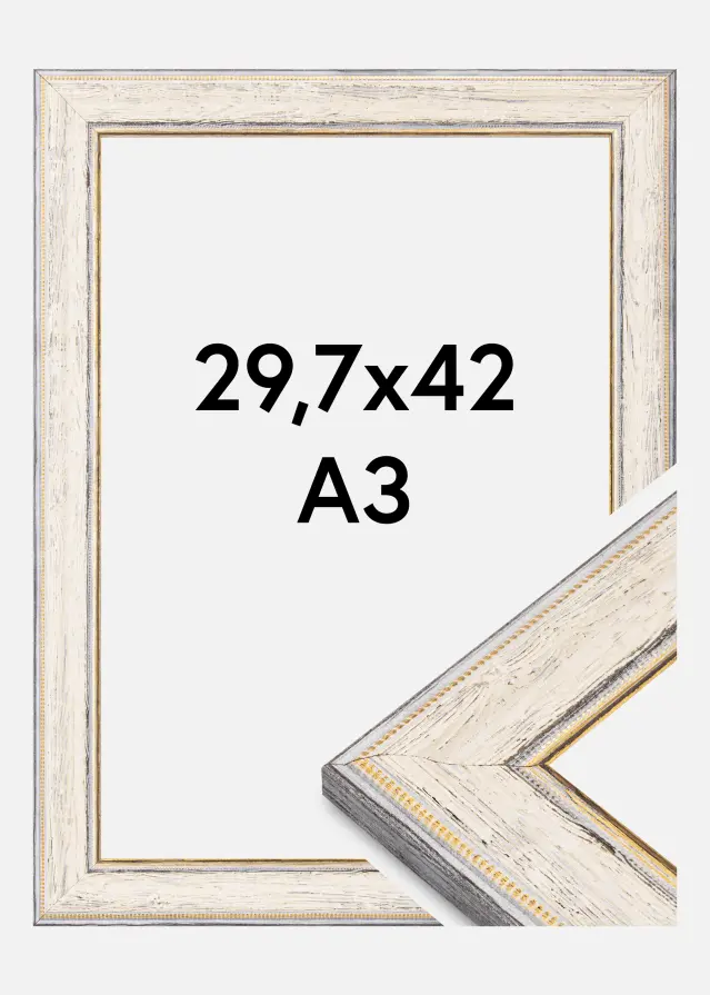 Moldura Fabriano Acrílico Vidro Branco 29,7x42 cm (A3)