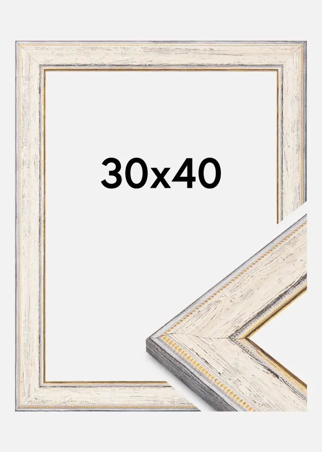 Moldura Fabriano Acrílico Branco 30x40 cm