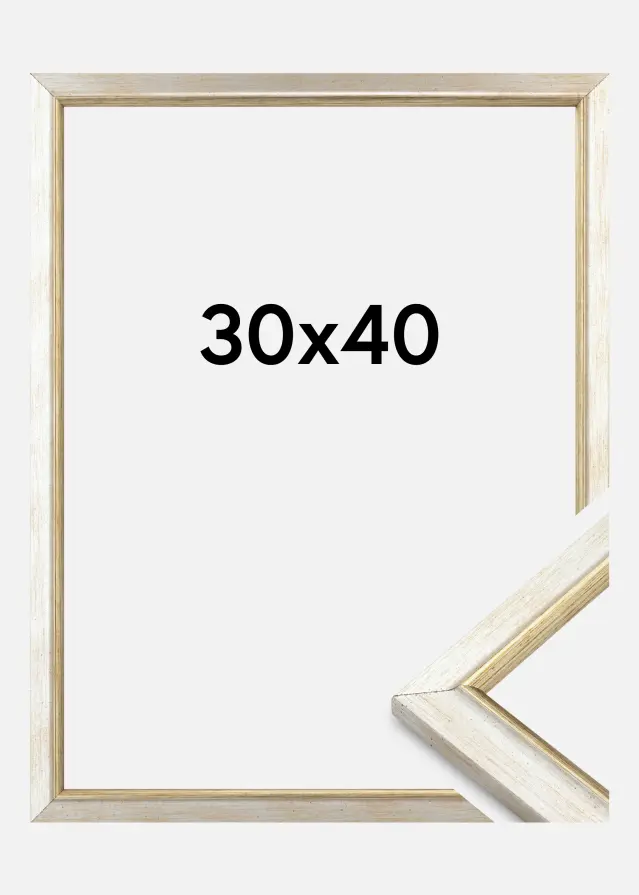 Moldura Marisa Acrílico Prata 30x40 cm