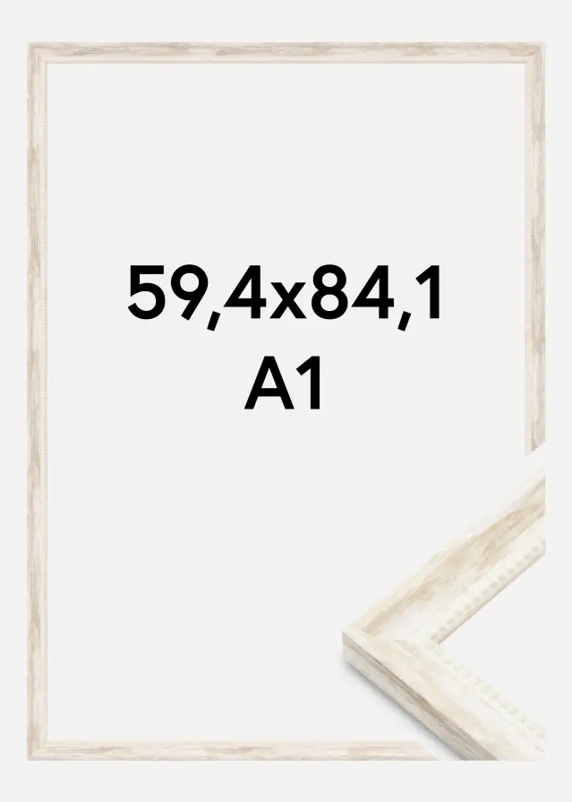 Moldura Soledad Acrílico Branco 59,4x84,1 cm (A1)
