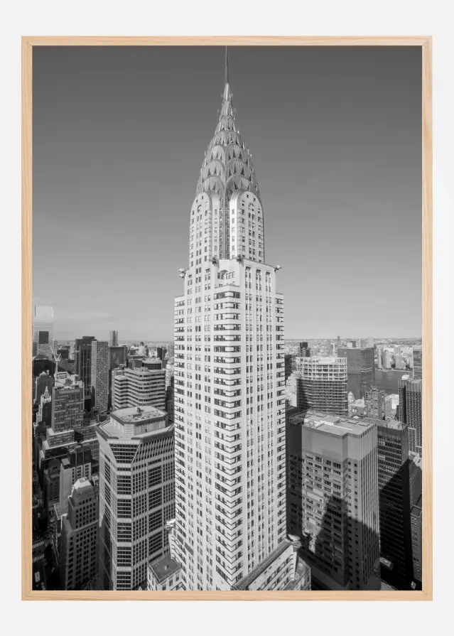 Chrysler Black and White Póster