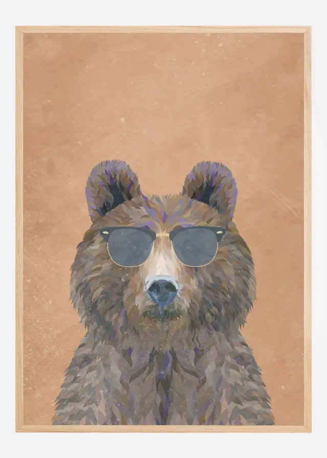 Cool Bear Portrait Póster