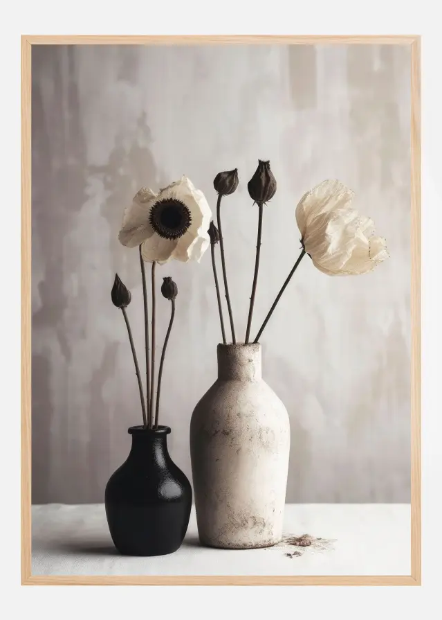 Black And White Ceramic No 1 Póster