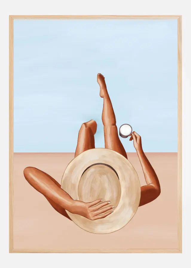 Poolside Girl Póster