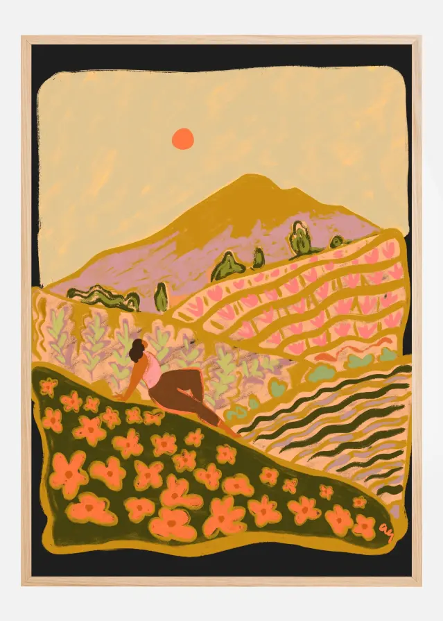 Field Of Flowers Póster