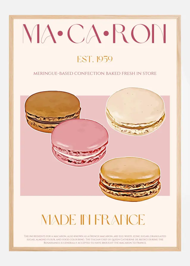 Macaron Print Póster