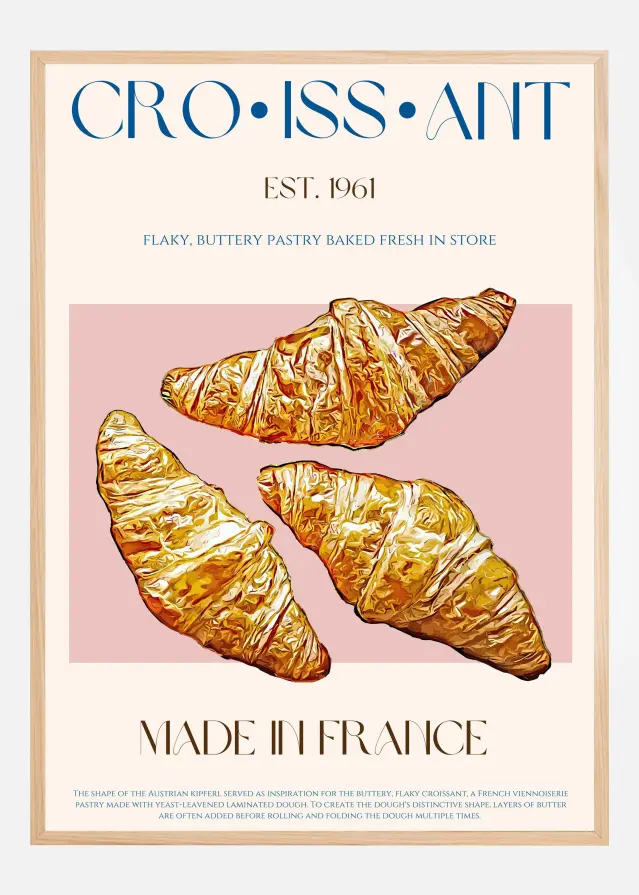 Croissant Print Póster