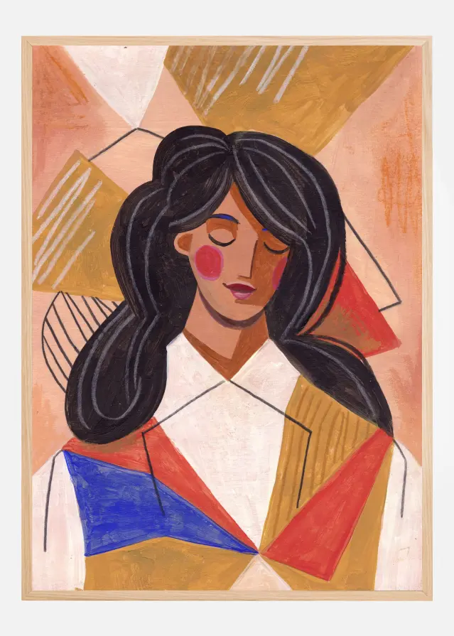 Woman in Thoughts Póster