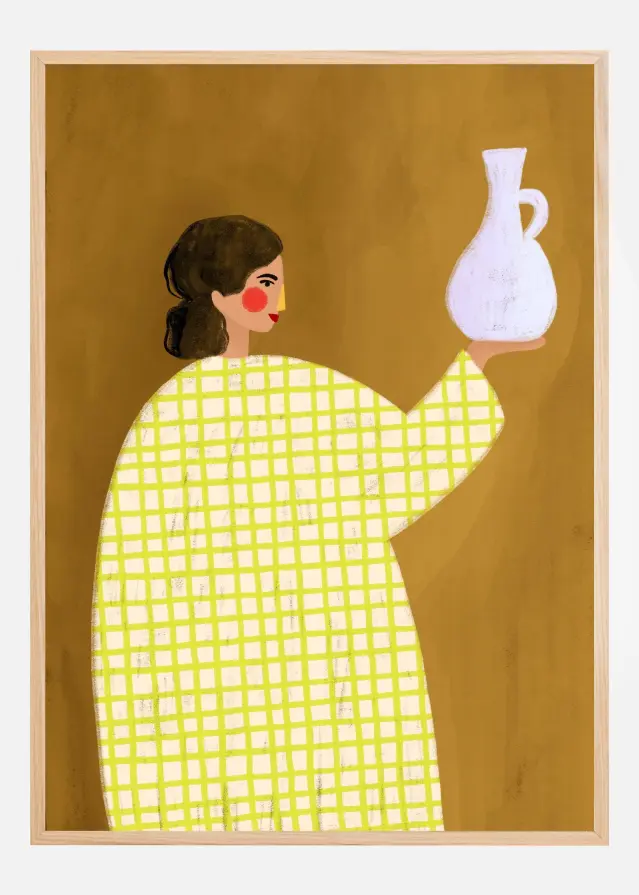 The Woman With Vase Póster