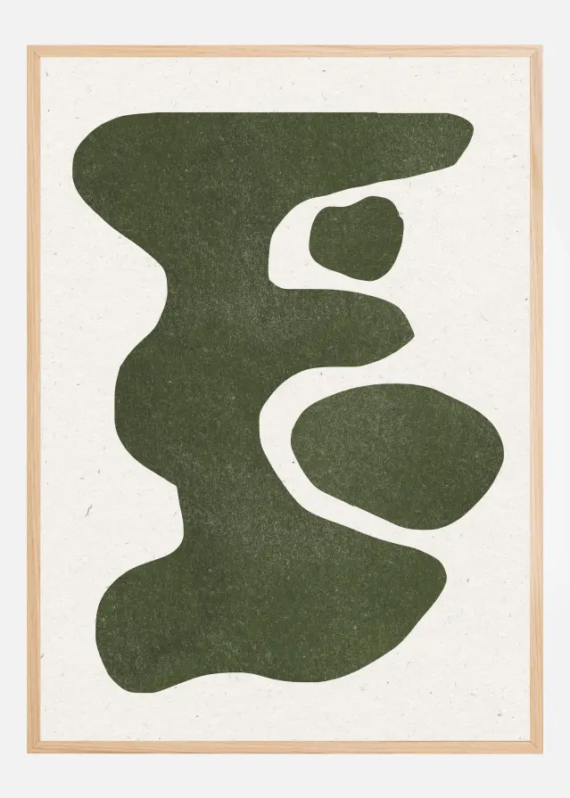 Abstract Retro Shapes Póster