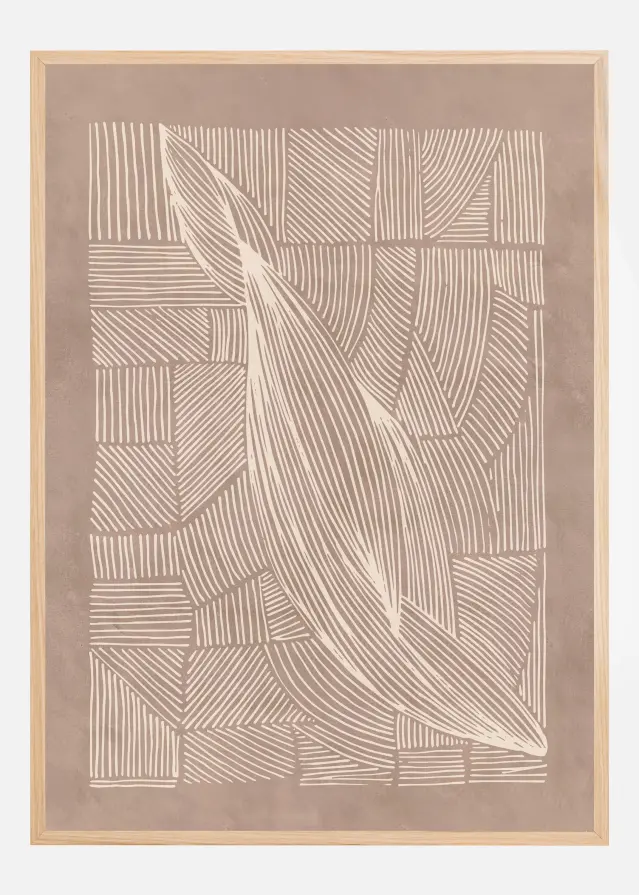 Abstract Irregular Lines Póster