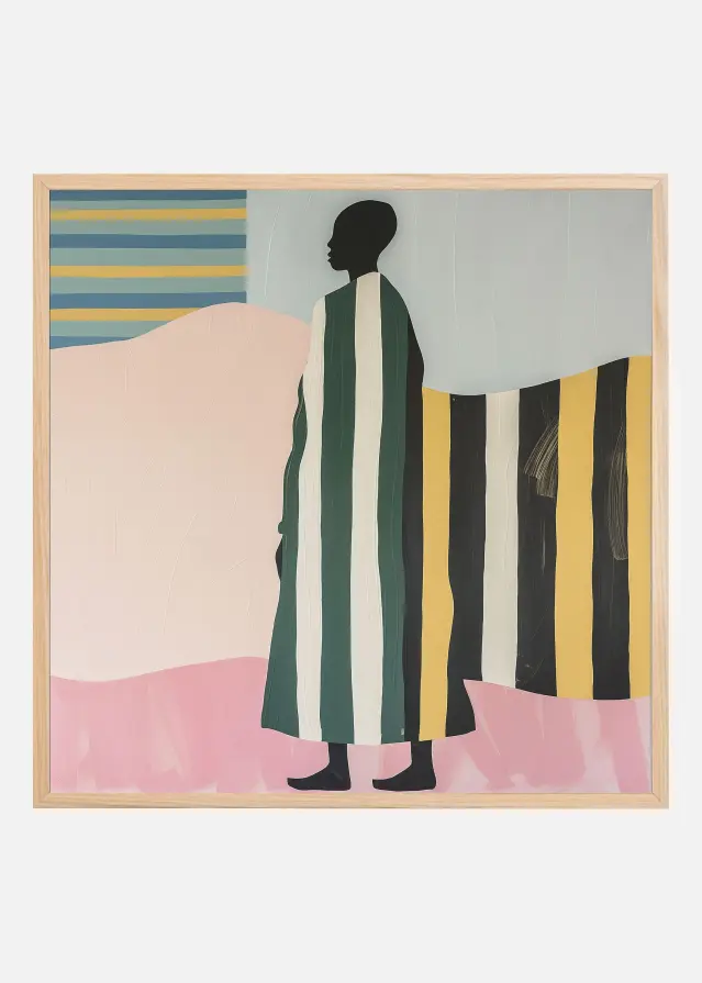 Man In Stripes Póster