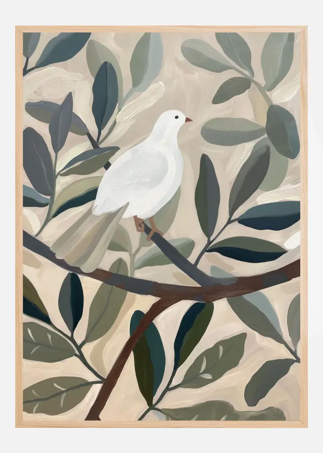 Dove In Tree Póster