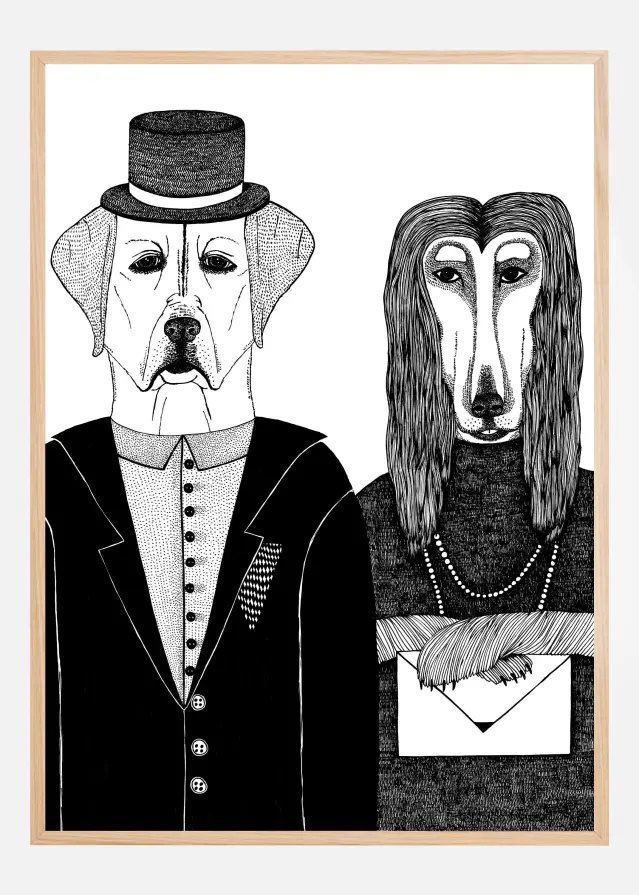 Dogs Couple Póster