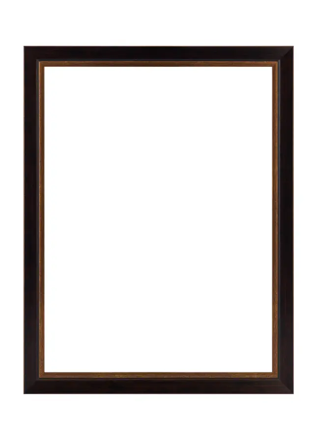 Moldura Apex Vidro acrílico Black / Mahogany 30x30 cm