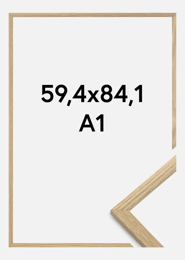 Moldura Trendy Vidro Acrílico Carvalho 59,4x84,1 cm (A1)