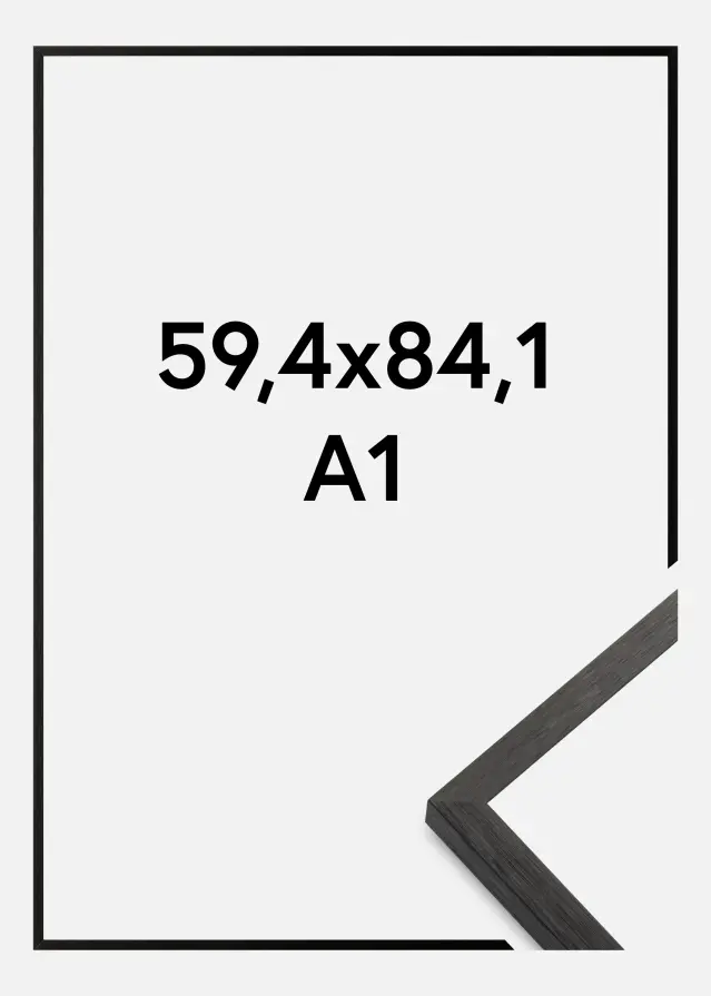 Moldura Chair Preto 59,4x84,1 cm (A1)