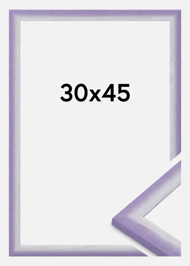 Moldura Cornwall Vidro acrílico Lilás claro 30x45 cm